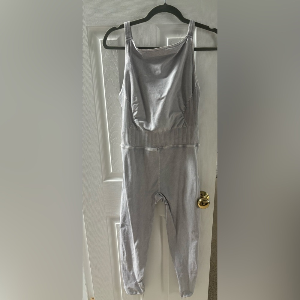 Free People Movement Good Karama High Neck Onesie - Gray  (XL)